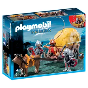 PLAYMOBIL 6005 - Knights - Chevaliers de l'Aigle et Charrette Piégée