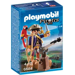 Playmobil Playmobil 6684 - Capitaine Pirate Avec Canon pas cher