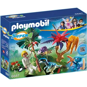 Playmobil 6687 Super 4 - Ile Perdue Avec Alien Et Vélociraptor pas cher