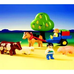 Comparateur de prix : Playmobil 123 6620 - Enfants / Charrette / Animaux