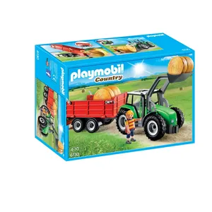 Playmobil Playmobil 6130 - Tracteur Avec Pelle Et Remorque pas cher