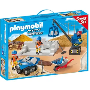 Playmobil City Action 6144 Super Set Construction pas cher