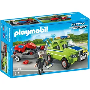 Playmobil City Action 6111 Jardinier avec véhicule et tracteur tondeuse pas cher
