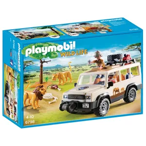 Comparateur de prix : Playmobil Wild Life 6798 Aventuriers avec 4x4 et couple de lions