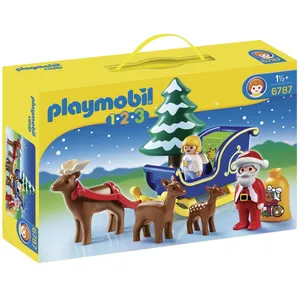 Playmobil 6787 - Père Noël Avec Angelot Et Traîneau pas cher