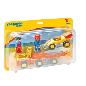 Playmobil 6761 - Voiture De Course Avec Camion pas cher