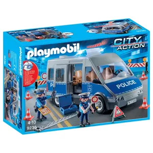 Comparateur de prix : Playmobil City Action 9236 Fourgon de policiers avec matériel de barrage