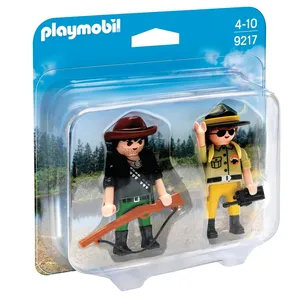 Playmobil Wild Life 9217 DuoPack Garde forestier et braconnier pas cher