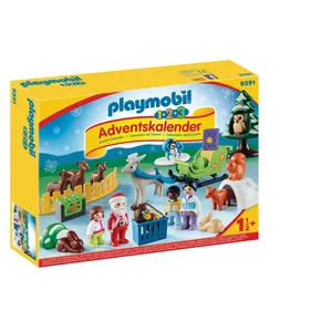 PLAYMOBIL 1.2.3 ADVENTSKALENDER ''WALDWEIHNACHT DER TIERE'' ACTION/AVE TU pas cher