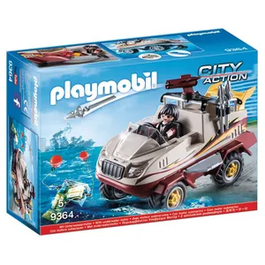 Comparateur de prix : Playmobil 9364 City Action Les policiers d'élite Véhicule amphibie et bandit
