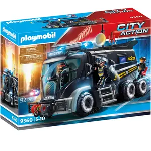 Comparateur de prix : Playmobil Playmobil 9360 - Camion policiers élite sirène gyrophare