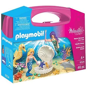 Playset Princess - Magical Mermaids Carry Case Playmobil 9324 (46 pcs) pas cher