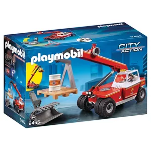 Playmobil City Action 9465 Pompier avec véhicule et bras téléscopique pas cher