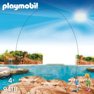 Playmobil  uf de Pâques 9418 Soigneuse avec bébés phoques