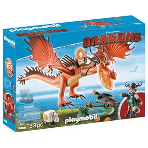 PLAYMOBIL - Dragons - Rustik et Krochefer - Dragon avec baliste et accessoiresVendu parrakuten