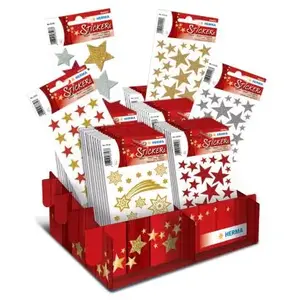 Comparateur de prix : herma herma autocallants de noel magic étoiles paillettées, noir