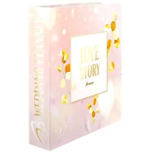 herma hochzeitsordner "love story", din a4 noir pas cher