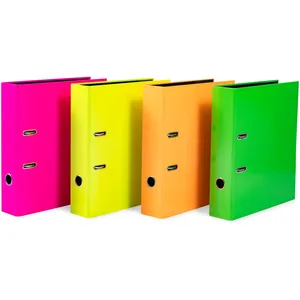 HERMA Lot de 10 classeurs A4 fluo de 7 cm de large, pour enfants, couleur unie, couleur fluo vive, pour garçons et filles pas cher