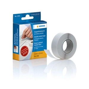HERMA Ruban adhésif double-face, 12,5 mm x 12 m, blanc () pas cher