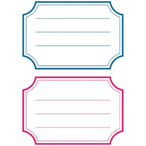 Comparateur de prix : 12 étiquettes scolaires lignées 82x55mm Herma bleu & rouge