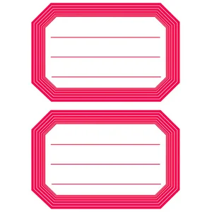 Comparateur de prix : 12 étiquettes scolaires 82x55mm Herma rouges