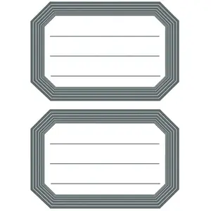 Comparateur de prix : 12 étiquettes scolaires 82x55mm Herma grises