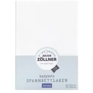 Zöllner Zöllner Spannbetttuch Jersey Weiß 70x140cm pas cher