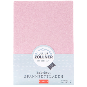 Comparateur de prix : JULIUS ZÖLLNER Drap housse enfant éponge rose 60x120/70x140 cm