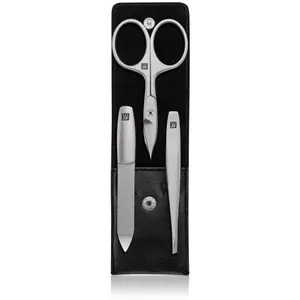 Comparateur de prix : Zwilling Set de manucure Premium 3 pièces noir Leder, in Schwarz Kit manicure 1 art.
