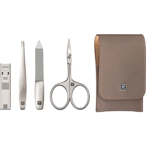 Comparateur de prix : Zwilling Étui En Cuir Twinox Neat Taupe 4 Pièces