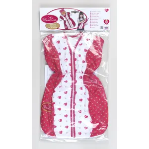 Klein sac de couchage baby doll Princess Coralie rose / blanc 55 cm pas cher