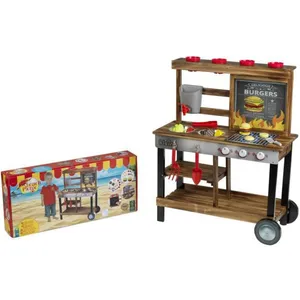 Comparateur de prix : Cuisine d'été en bois Beach Picnic avec 23 accessoires - KLEIN - 2368