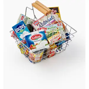 Panier De Courses Métal Avec Produits Français - Klein, Réf: 7202 pas cher