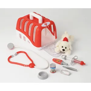 Set vétérinaire avec chien, cage et accessoires Klein pas cher