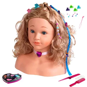 Comparateur de prix : Klein Toys Princess Coralie Tête À Coiffer Et À Maquiller Grand Modèle