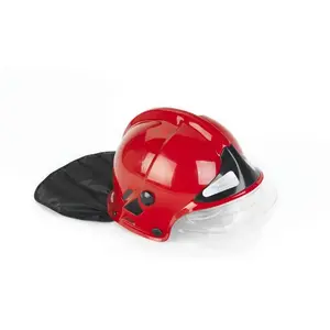 Comparateur de prix : Casque de pompier F1 rouge - KLEIN - Licence MSA GALLET - Visière escamotable et protège-nuque