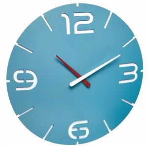 Comparateur de prix : Horloge murale Tfa Dostmann 60.3047.14 à quartz 35 cm x 3.5 cm bleu mer