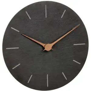 Comparateur de prix : TFA Dostmann 60.3068.10 Horloge murale moderne en ardoise sans tic-tac...