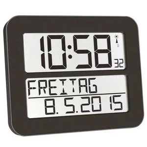 Comparateur de prix : TFA Dostmann 60.4512.01 TimeLine Max Radio-réveil, noir