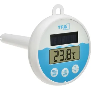 Comparateur de prix : Digitales Solar-Poolthermometer Thermomètre de piscine blanc, turquoise A697083 - Tfa Dostmann