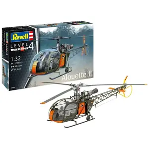 Maquette hélicoptère - REVELL - Alouette II - 191 pièces - échelle 1/32 pas cher