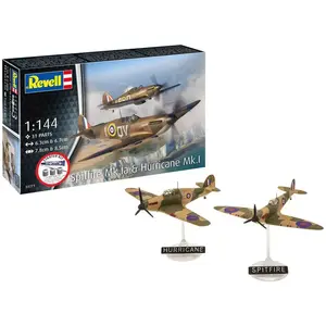 Comparateur de prix : Revell Maquettes avions : Starter Kit : Spitfire Mk.Ia et Hurricane Mk.I