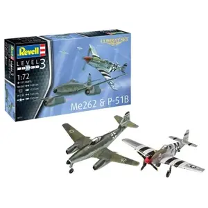 Comparateur de prix : Combat Set Me262 & P-51b - 1:72e - Revell