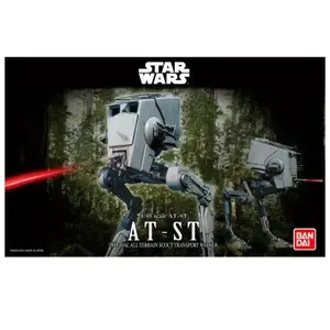 Bandai Wars-AT-ST-Bandai-01202 Star Wars Stormtrooper Maquette, 1202, Gris, 1/48 pas cher