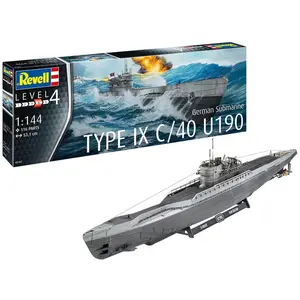 Comparateur de prix : Maquette en plastique du sous-marin allemand Revell Type IX 05167 1/144 C/40