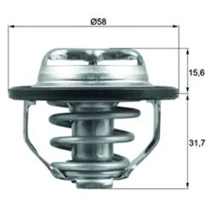 Thermostat d'eau MAHLE TX 122 82