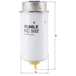 Mahle KNECHT FILTER Filtre à carburant pour FORD: Transit/Tourneo (Ref: KC 502) pas cher