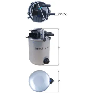 Comparateur de prix : MAHLE Original KNECHT FILTER Filtre à carburant pour NISSAN: Qashqai (Ref: KL 909)