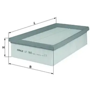 Mahle KNECHT FILTER Filtre à air pour NISSAN: Qashqai, X-Trail & RENAULT: Koleos (Ref: LX 1983) pas cher