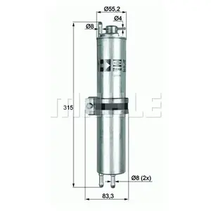 Comparateur de prix : Mahle KNECHT FILTER Filtre à carburant pour BMW: Série 7 & ALPINA: B7 (Ref: KLH 12)